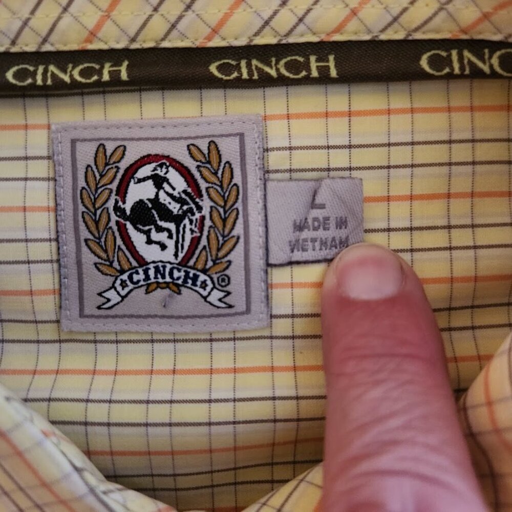 Cinch Men's Long Sleeve Button-down Shirt Size Large - Picture 5 of 5